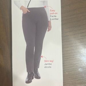 Up! size 16 Gray cotton blend Women's Slim Leg Pants